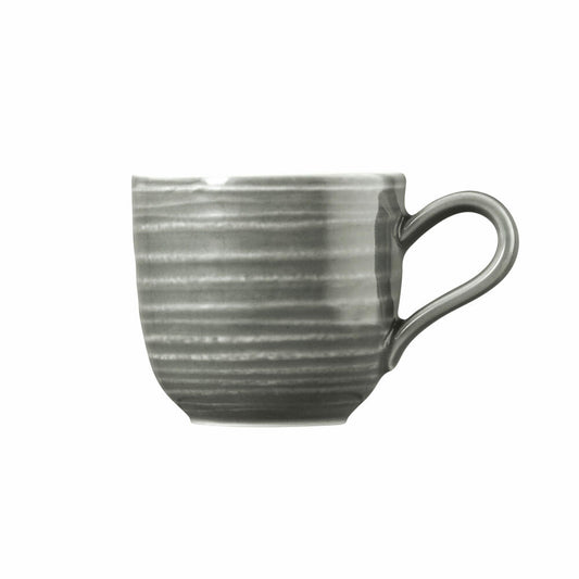 Seltmann Weiden Terra Espressoobertasse, Espressotasse, Espresso Tasse, Porzellan, Perlgrau, 100 ml, 001.766253