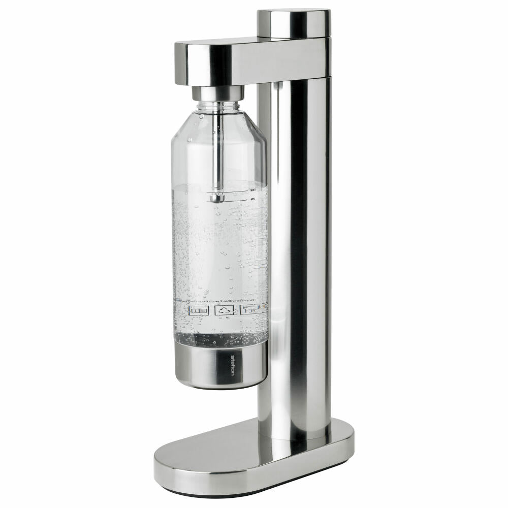 Stelton water carbonator Brus, for carbonated drinks, stainless steel, plastic, Steel, 2100