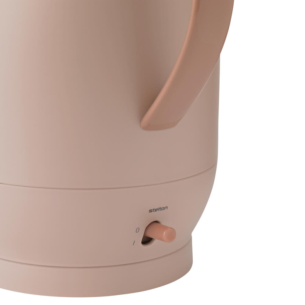 Stelton Kettle Amphora, stainless steel, plastic, Soft Peach, 1.2 L, 223-2