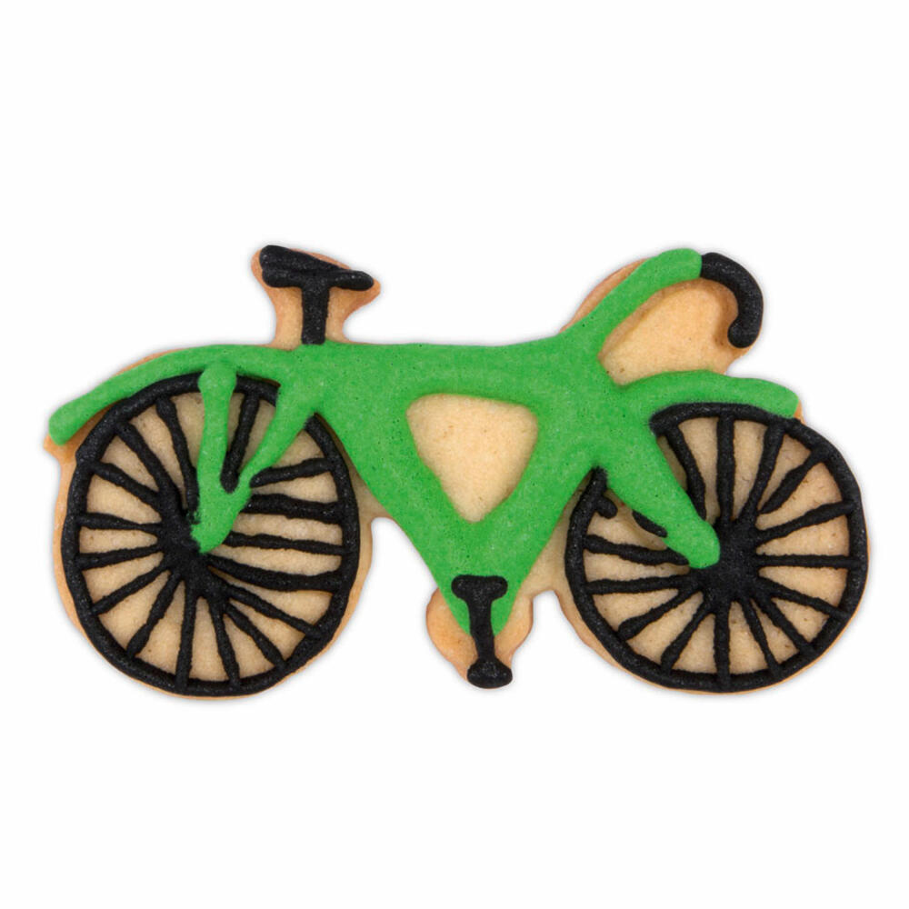 Städter embossed cookie cutter racing bike / bicycle, cookie cutter, cookie mold, biscuit, cookies, stainless steel, 9 cm, 199569