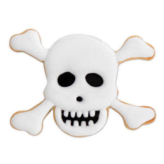 Städter Präge-Ausstecher Totenkopf, Ausstechform, Plätzchenform, Keks, Plätzchen, Edelstahl, 9 cm, 199552