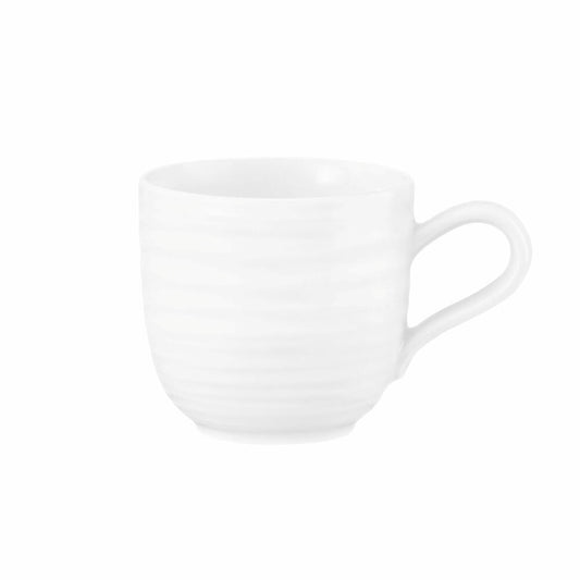 Seltmann Weiden Terra Espressoobertasse, Espressotasse, Espresso Tasse, Porzellan, Weiß, 100 ml, 001.766243