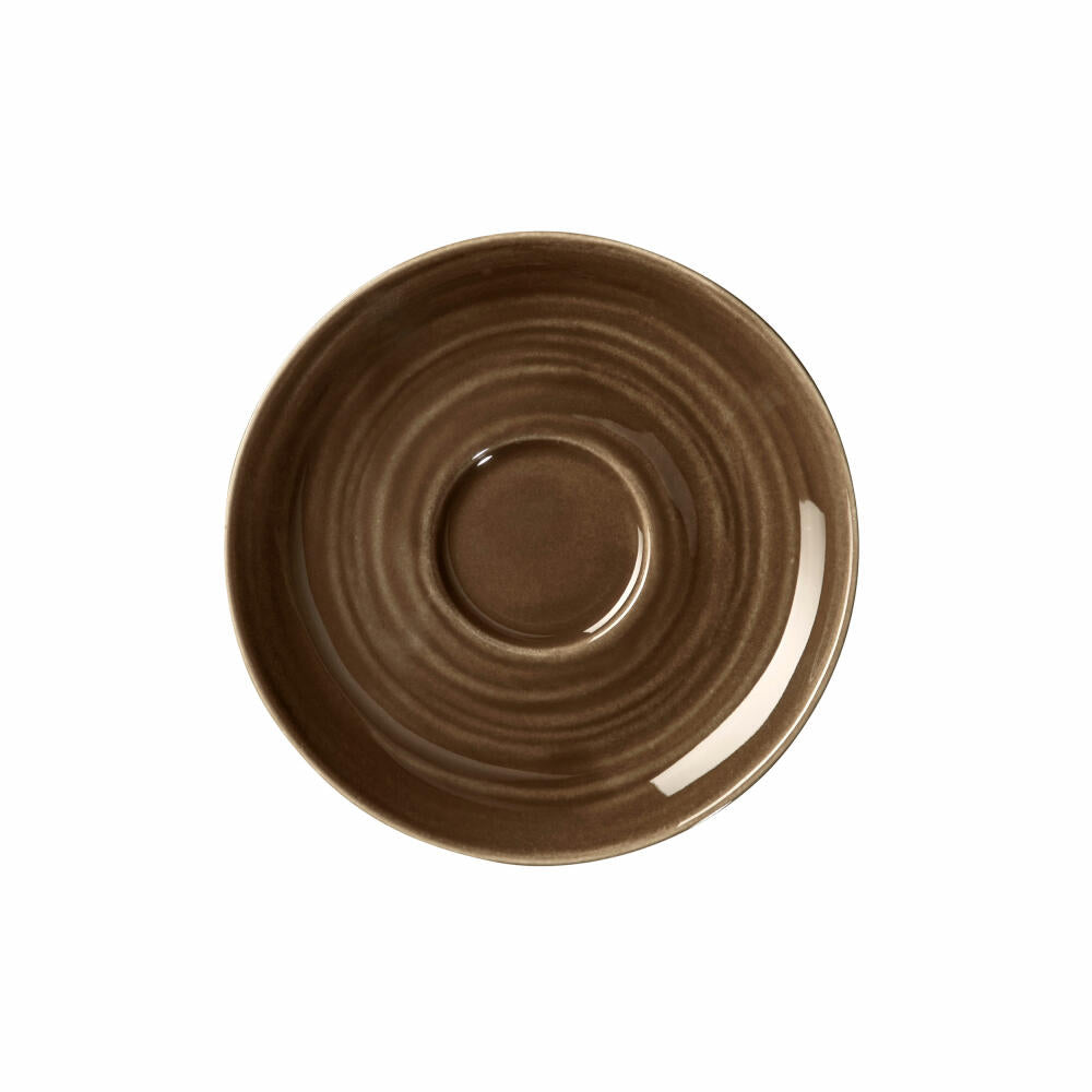 Seltmann Weiden Terra espresso saucer, saucer, porcelain, earth brown, Ø 12 cm, 001.766258