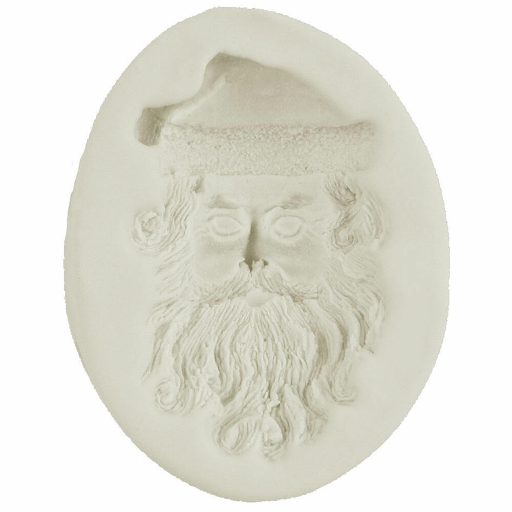 Städter Deko-Flex-Model Weihnachtsmann-Gesicht, Reliefform, Silikonform, Fondant Form, Torten Deko, Silikon, 5 cm, 257269