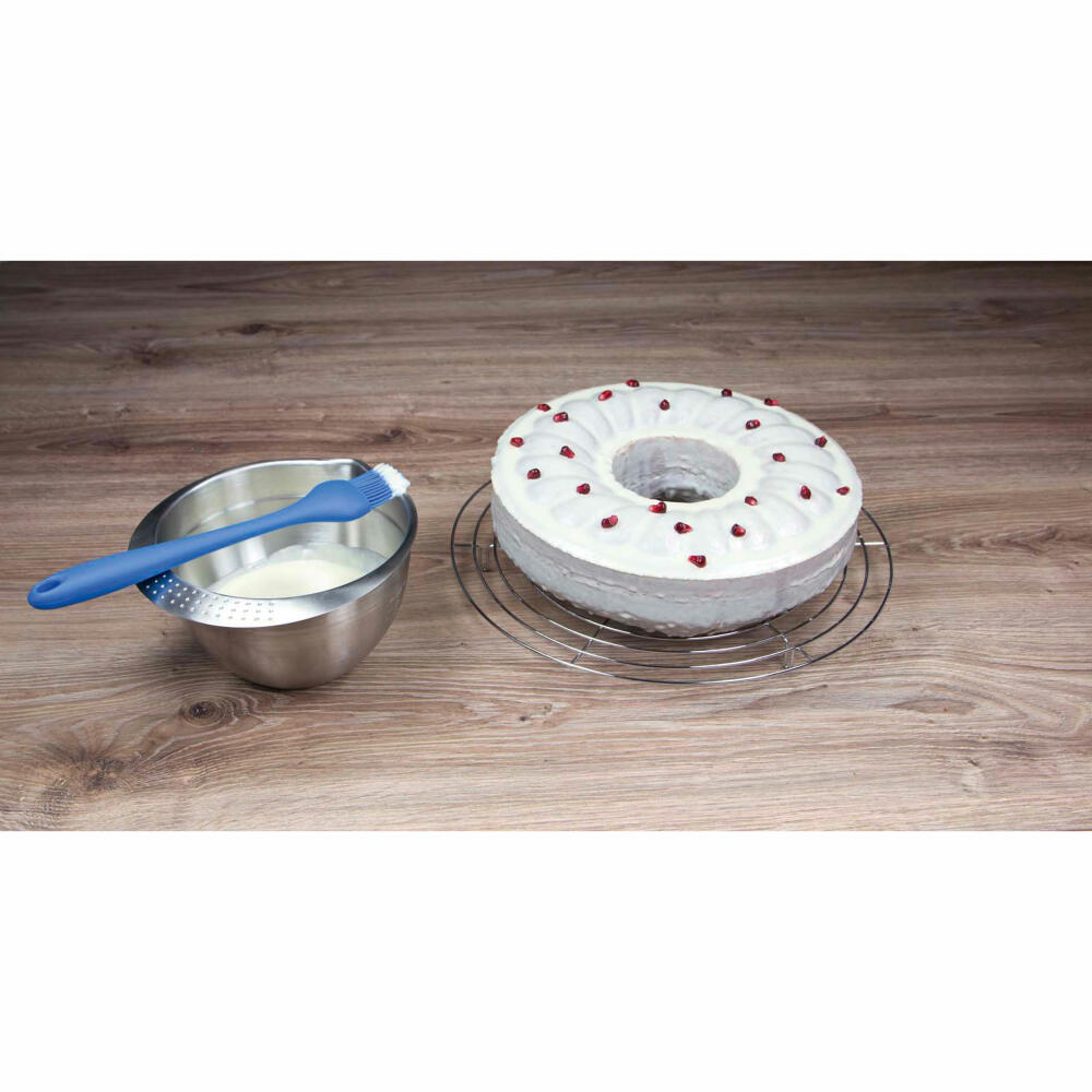 Städter cake rack, cooling rack, round, with feet, cake rack, cooling rack, cake rack, metal, Ø 32 cm, 464070