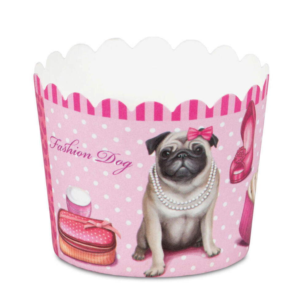 Städter cupcake baking pan Fashion Dog Mini, 12 pieces, paper cups, baking cups, paper baking cups, paper, 337220