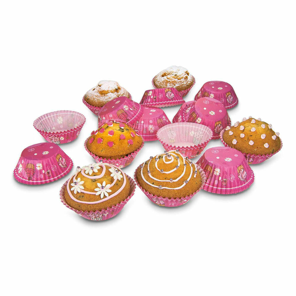 Städter Paper Baking Cups Girlie Maxi, 50 pieces, paper cups, baking pan, muffin cups, paper, 335318