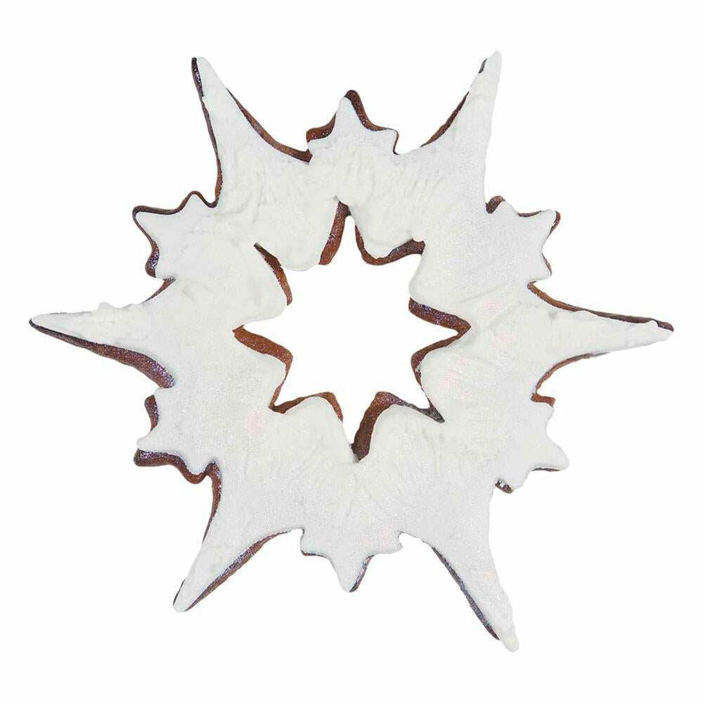 Städter cookie cutter ice crystal, cookie cutter, cookie mold, biscuit, cookies, stainless steel, 10.5 cm, 175143