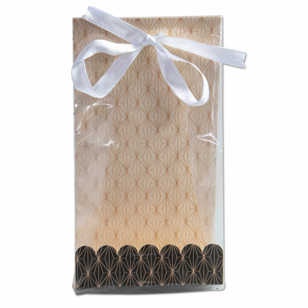 Städter gift bags Vanilla Diamonds, 24 pcs., cookie bag, gift bags, biscuits, chocolates, plastic, 9 x 25 cm, 337350