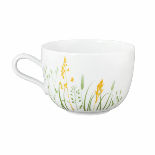 Seltmann Weiden Liberty Milchkaffeeobertasse, Milchkaffeetasse, Kaffeetasse, Kaffee Tasse, Porzellan, Meadow Grasses Green, 400 ml, 001.768774