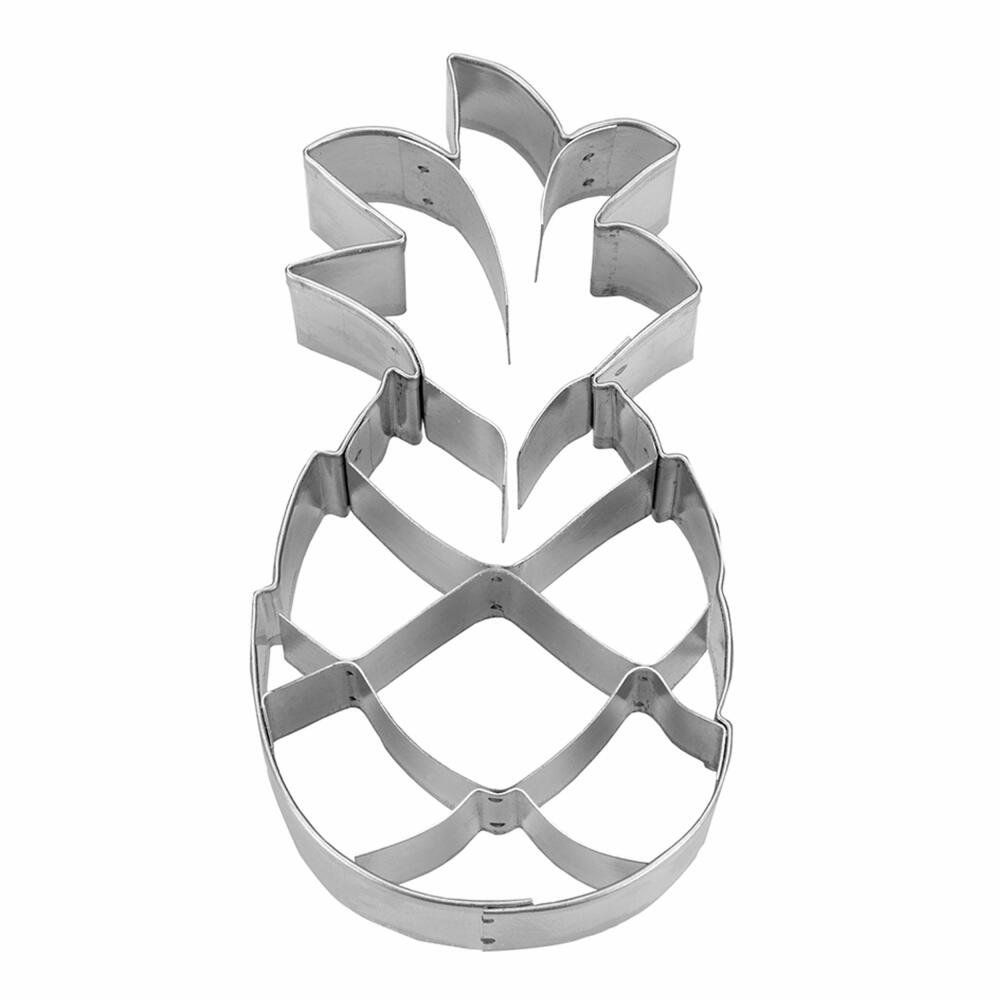 Städter Präge-Ausstecher Ananas, Ausstechform, Plätzchenform, Keks, Plätzchen, Edelstahl, 9.5 cm, 216730