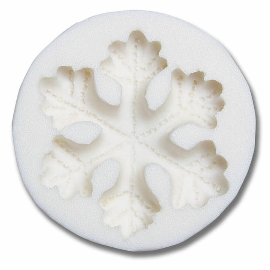 Städter Deko-Flex-Model Schneeflocke, Reliefform, Silikonform, Fondant Form, Torten Deko, Silikon, Ø 6,5 cm, 257481