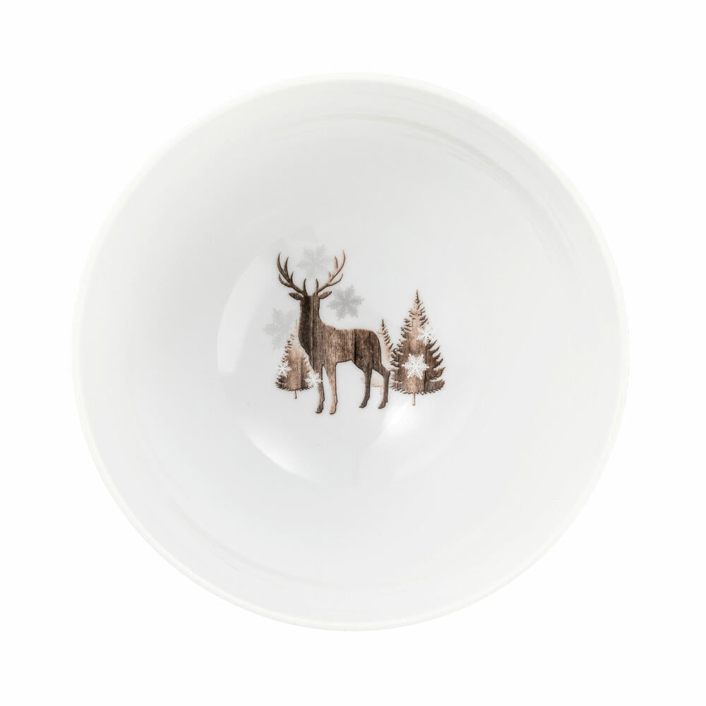 Seltmann Weiden Life Bowl Round, Cereal Bowl, Bowl, Porcelain, Christmas, Ø 15.5 cm, 001.753901