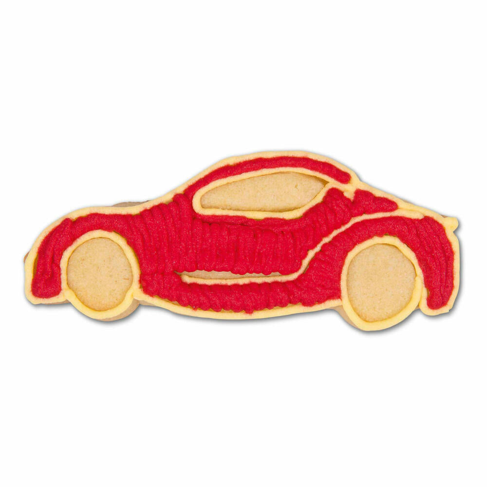 Städter embossed cookie cutter sports car, cookie cutter, cookie mold, biscuit, cookies, stainless steel, 9 cm, 199583