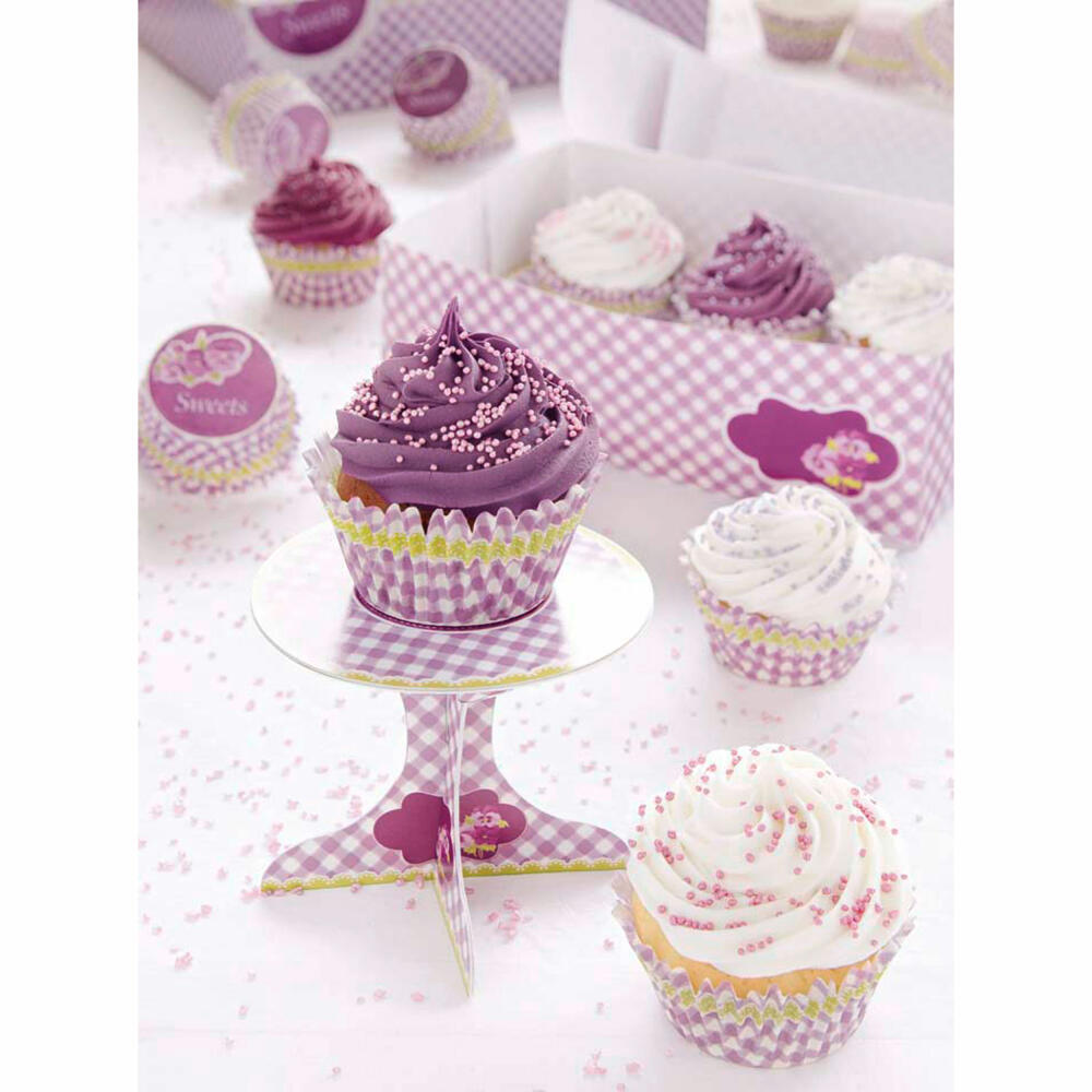 Städter Cupcake-Deko Sweets, 36-tlg., Mini Etagere, Backfömchen, Geburtstag, Party, Papier, 336155