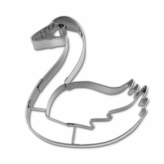 Städter embossed cookie cutter swan, cookie cutter, cookie mold, biscuit, biscuits, stainless steel, 7 cm, 185029