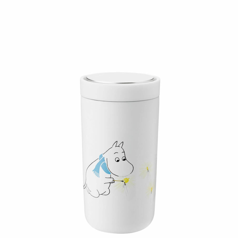 Stelton Becher To Go Click Moomin Frost, Trinkbecher, Edelstahl, Kunststoff, Blau, 200 ml, 1370-6