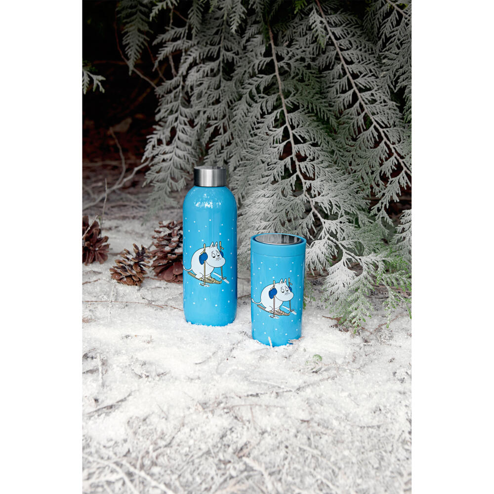 Stelton Isolierflasche Keep Cool, Edelstahl, Kunststoff, Blau, 600 ml, 1372-12