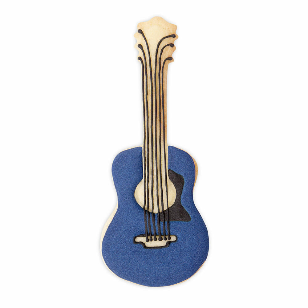 Städter Präge-Ausstecher Gitarre, Ausstechform, Plätzchenform, Keks, Plätzchen, Edelstahl, 11 cm, 217065