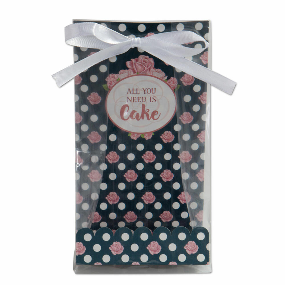 Städter gift bags All You Need Is Cake, 24 pcs., cookie bag, gift bags, biscuits, chocolates, plastic, 9 x 25 cm, 337398