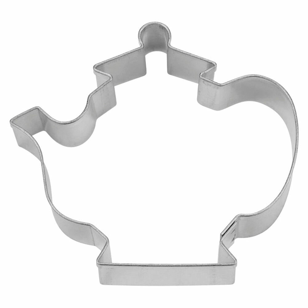 Städter cookie cutter tea kettle, cookie cutter, cookie mold, biscuit, cookies, stainless steel, 6.5 cm, 161153