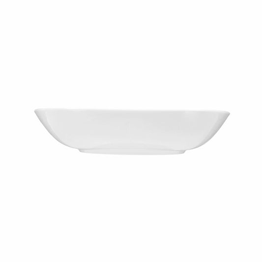 Seltmann Weiden Lido Plate Deep Square, Soup Plate, Dinner Plate, Porcelain, White, 21 cm, 001.199045