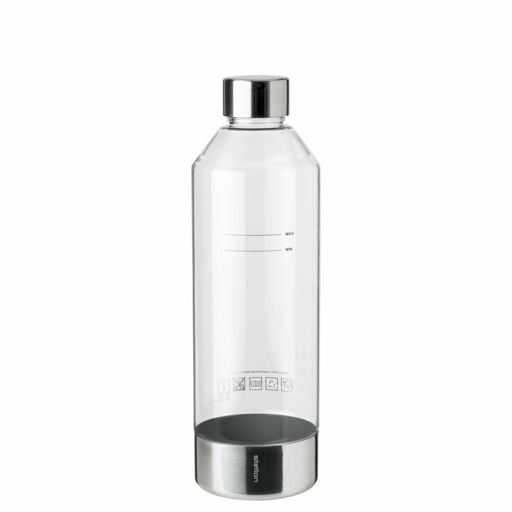 Stelton Wassersprudler Brus, für kohlensäurehaltige Getränke, Edelstahl, Kunststoff, Black Metallic, 2100-1