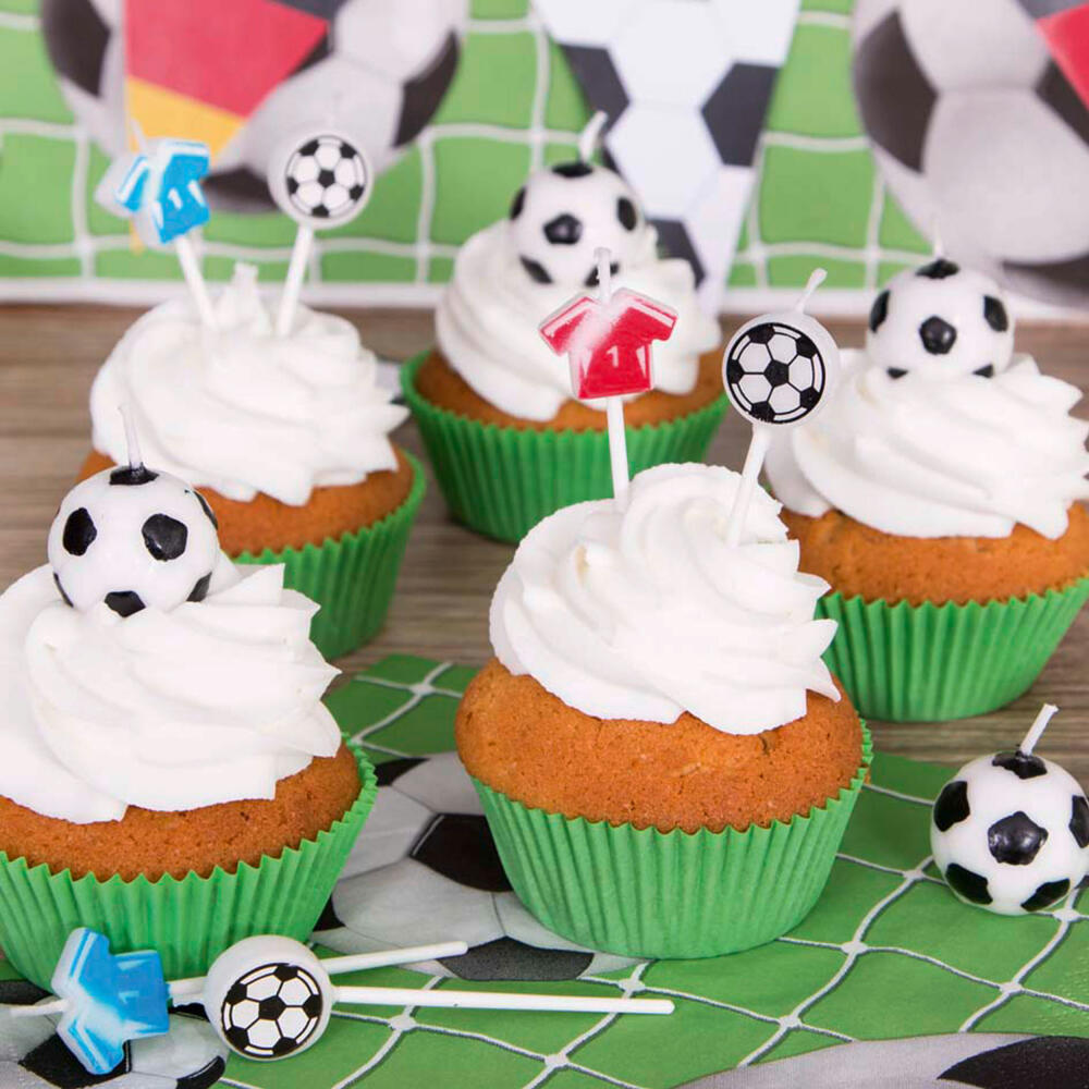 Städter Candles Football Sticks Set, 5 pcs., Cake Candles, Cake, Candle, Decoration, Cake Decoration, 041264