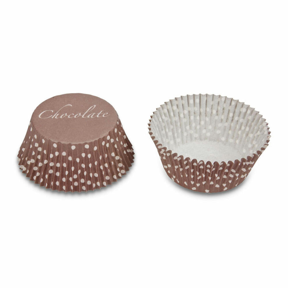 Städter Paper Baking Cups Chocolate Mini, 50 pieces, paper cups, baking pan, muffin cups, paper, 335844