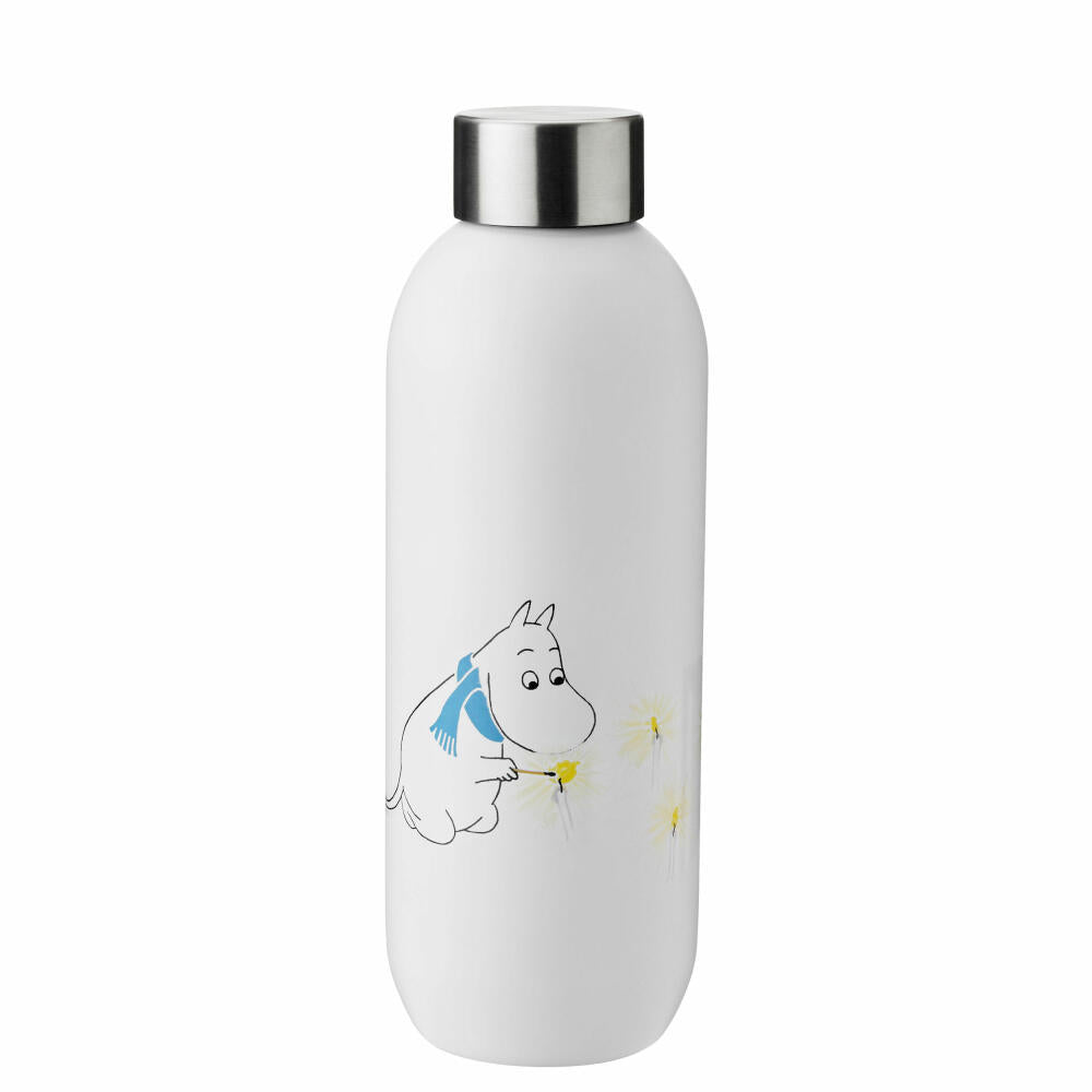 Stelton Trinkflasche Keep Cool Moomin Frost, Edelstahl, Blau, 0.75 Liter, 1372-6