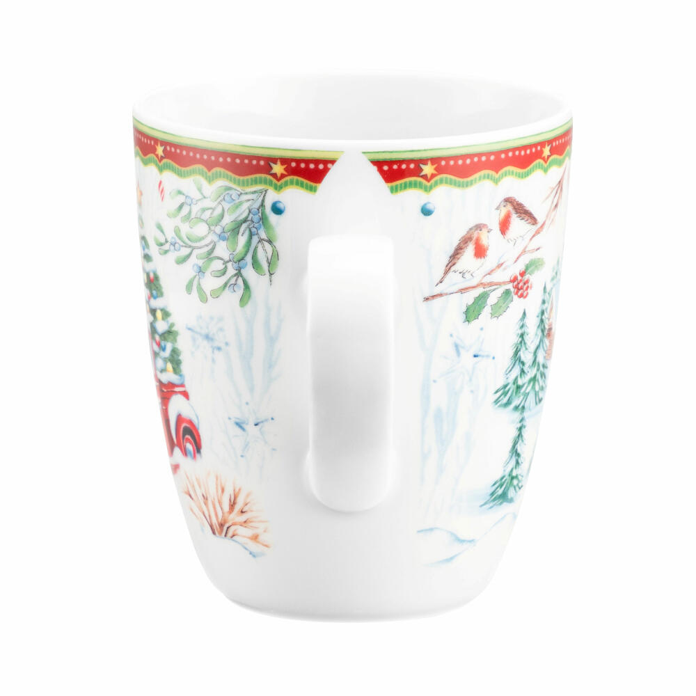 Seltmann Weiden mug with handle, coffee mug, tea cup, cup, porcelain, Christmas car, 400 ml, 001.767889