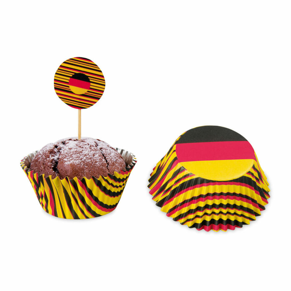 Städter Papier-Backförmchen Deutschland, 50 Stück, Papierförmchen, Backform, Muffinförmchen, Papier, 336216