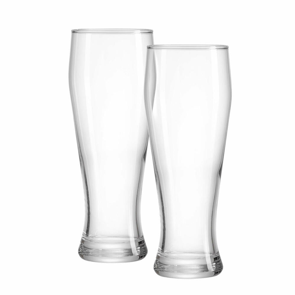 Ritzenhoff & Breker Weizenbierglas Vio 2er Set, Biergläser, Weizenglas, Glas, Klar, 500 ml, 811902