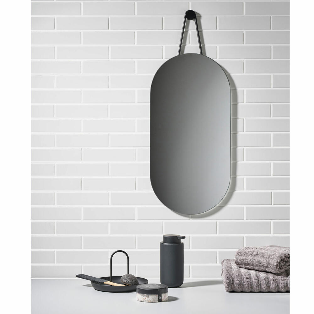 Zone Denmark Wandspiegel A-Wall Mirror, Wand Spiegel, Garderobenspiegel, Metall, Black, 60 x 30 cm, 332068