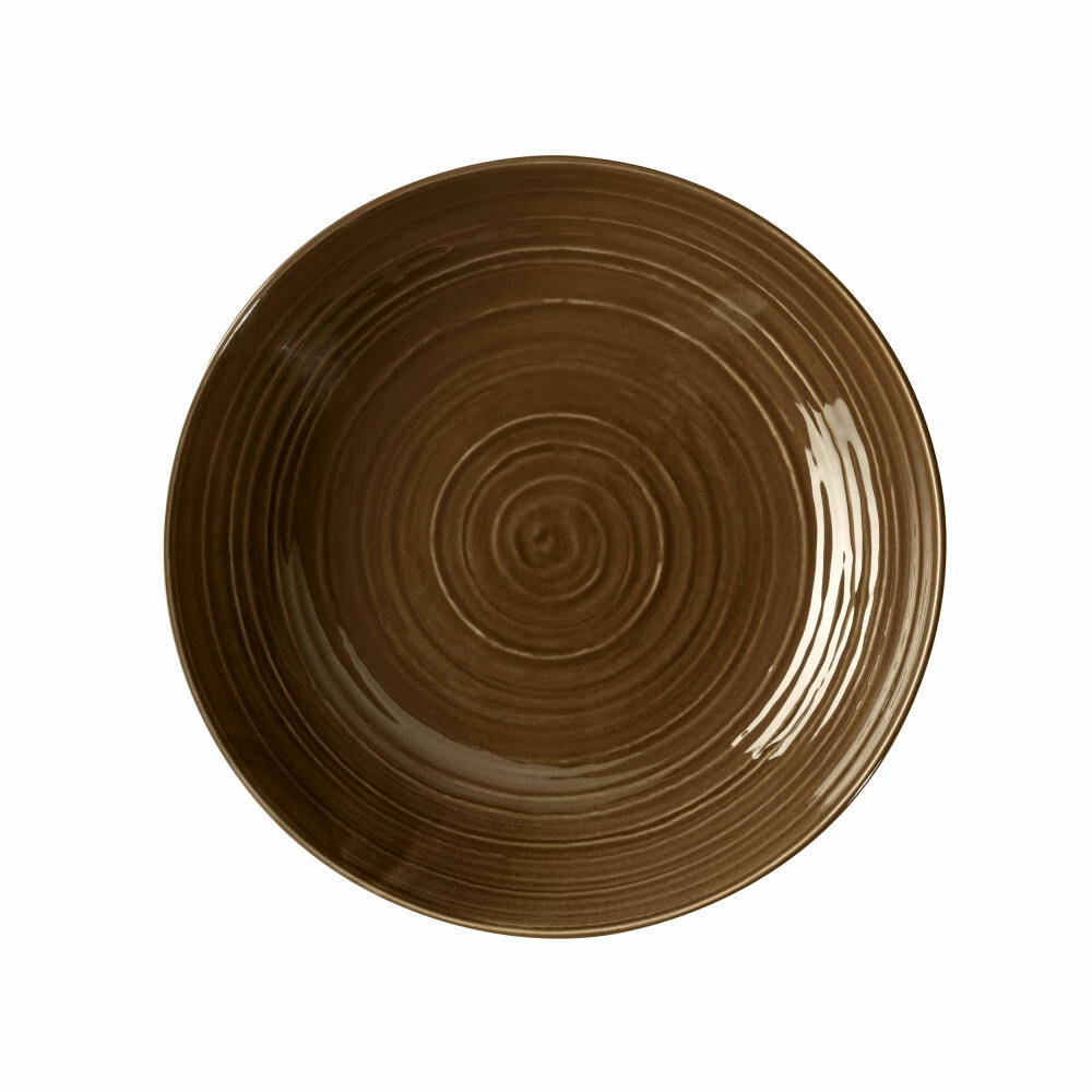 Seltmann Weiden Terra Coupteller Deep, Pasta Plate, Plate, Porcelain, Earth Brown, Ø 26 cm, 001.766886