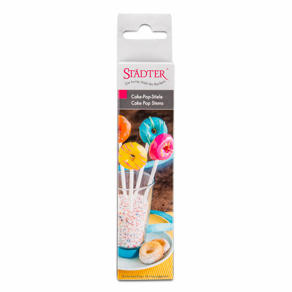 Städter Cake-Pop-Stiele, 50 Stück, Cake Pop Stiele, Kuchen, Lolliestiele, Papier, 15 cm, 336193