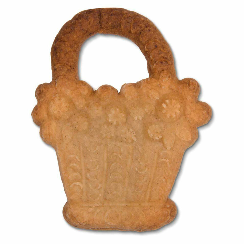 Städter Spekulatius-Model Flower Basket, Wooden Embossing Mold, Cookie Mold, Spekulatius Mold, Wood, 9 x 12 cm, 842113