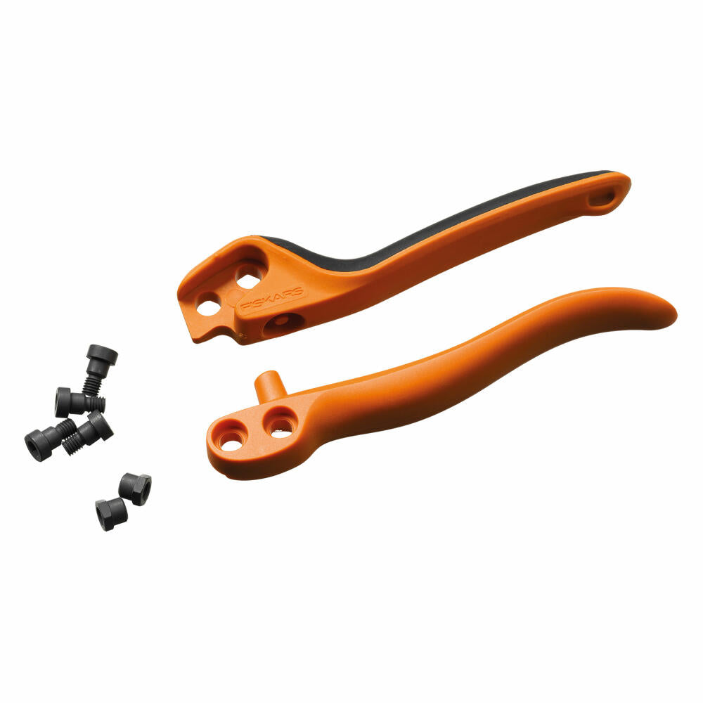 Fiskars Ersatzgriffe für Profi Gartenschere PB-8 L, Ersatz Griff, Handgriff, Ersatzteil, Stahl / Kunststoff, Schwarz / Orange, 1026283