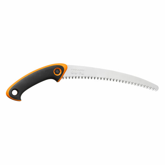 Fiskars Profi Handsäge SW-240, Hand Säge, Gartensäge, Gartenzubehör, Stahl / Kunststoff, Schwarz / Orange, 40 cm, 1020200