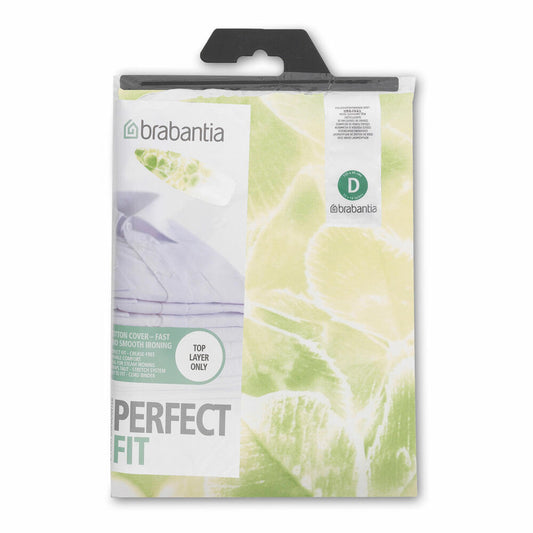 Brabantia Bügelbrett Baumwollbezug, mit 2mm Schaumstoff, Bügeltischbezug, Mixed Pack Nature, Barley, Botanical, Leaf Clover, Butterfly, Lavender / Ivory, 111648