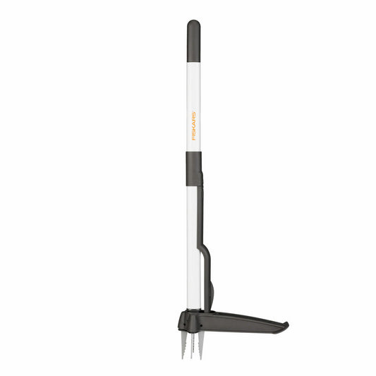 Fiskars Light Unkrautstecher, Unkraut Stecher, Gartenstecher, Gartenzubehör, Stahl / Kunststoff, Weiß, 90 cm, 1020127