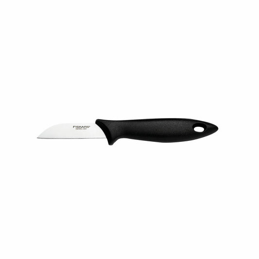 Fiskars Essential Schälmesser, Schäl Messer, Küchenmesser, Küchenhelfer, Kunststoff / Edelstahl, 7 cm, 1023780