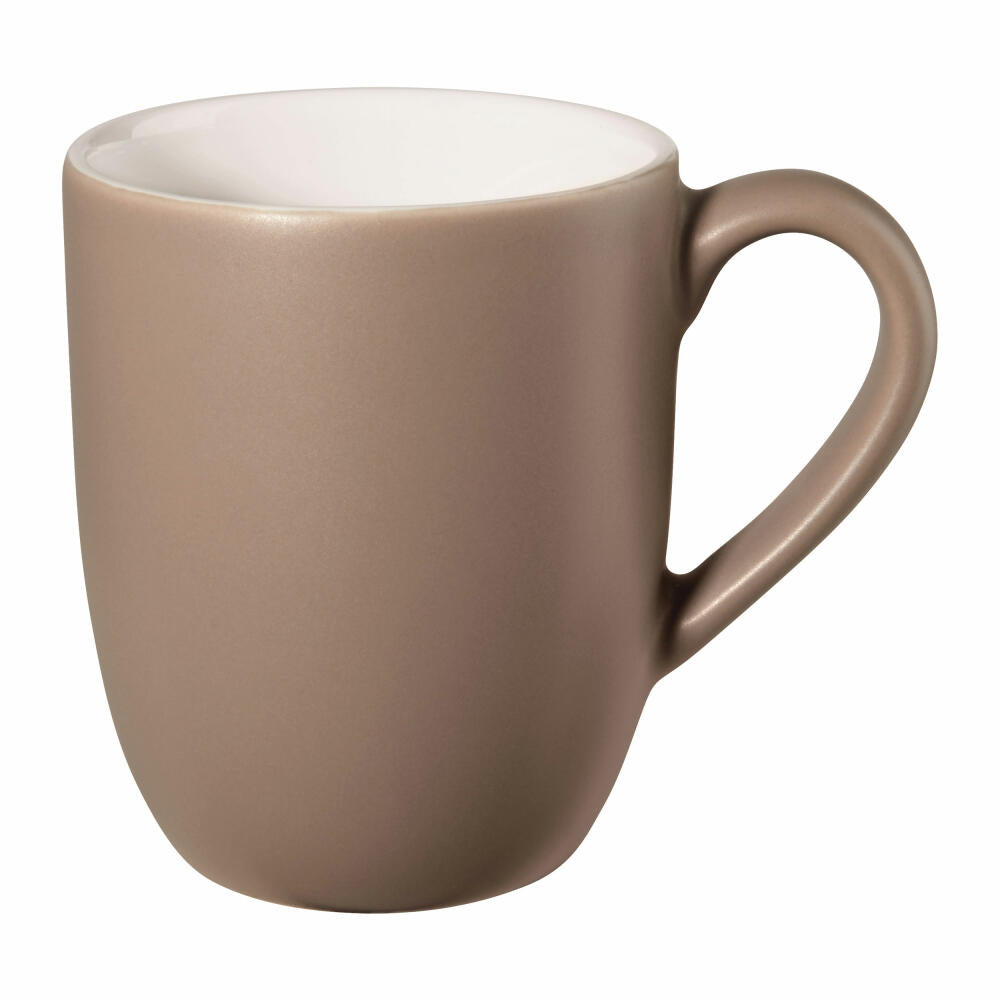 ASA Selection Grande Henkelbecher, Henkel Becher, Kaffeebecher, Tasse, Steingut, Taupe, 500 ml, 4707208