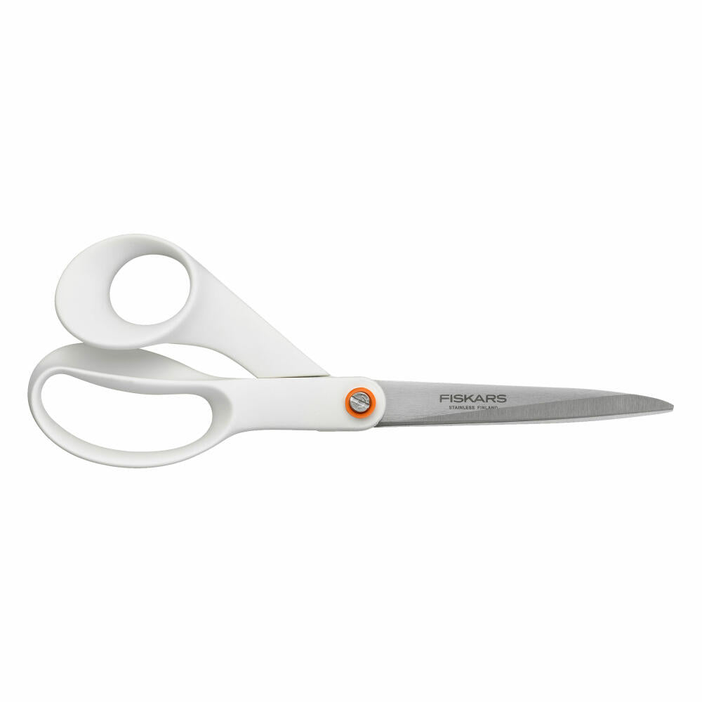 Fiskars Functional Form Universalschere, Schere, Küchenschere, Küchenhelfer, Edelstahl, Weiß, 21 cm, 1020412