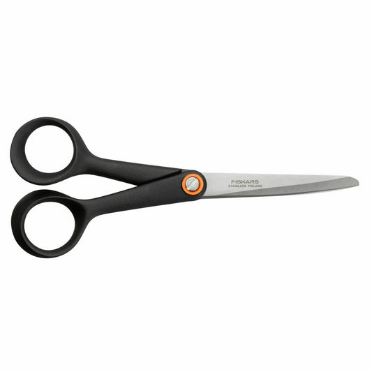 Fiskars Functional Form Universalschere Klein, Schere, Küchenschere, Küchenhelfer, Edelstahl, Schwarz, 17 cm, 1020415