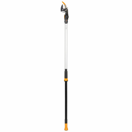 Fiskars Schneidgiraffe UPX82, Schneid Giraffe, Baumsäge, Gartenzubehör, Stahl / Aluminium, Schwarz / Orange, 1.6 m, 1023625