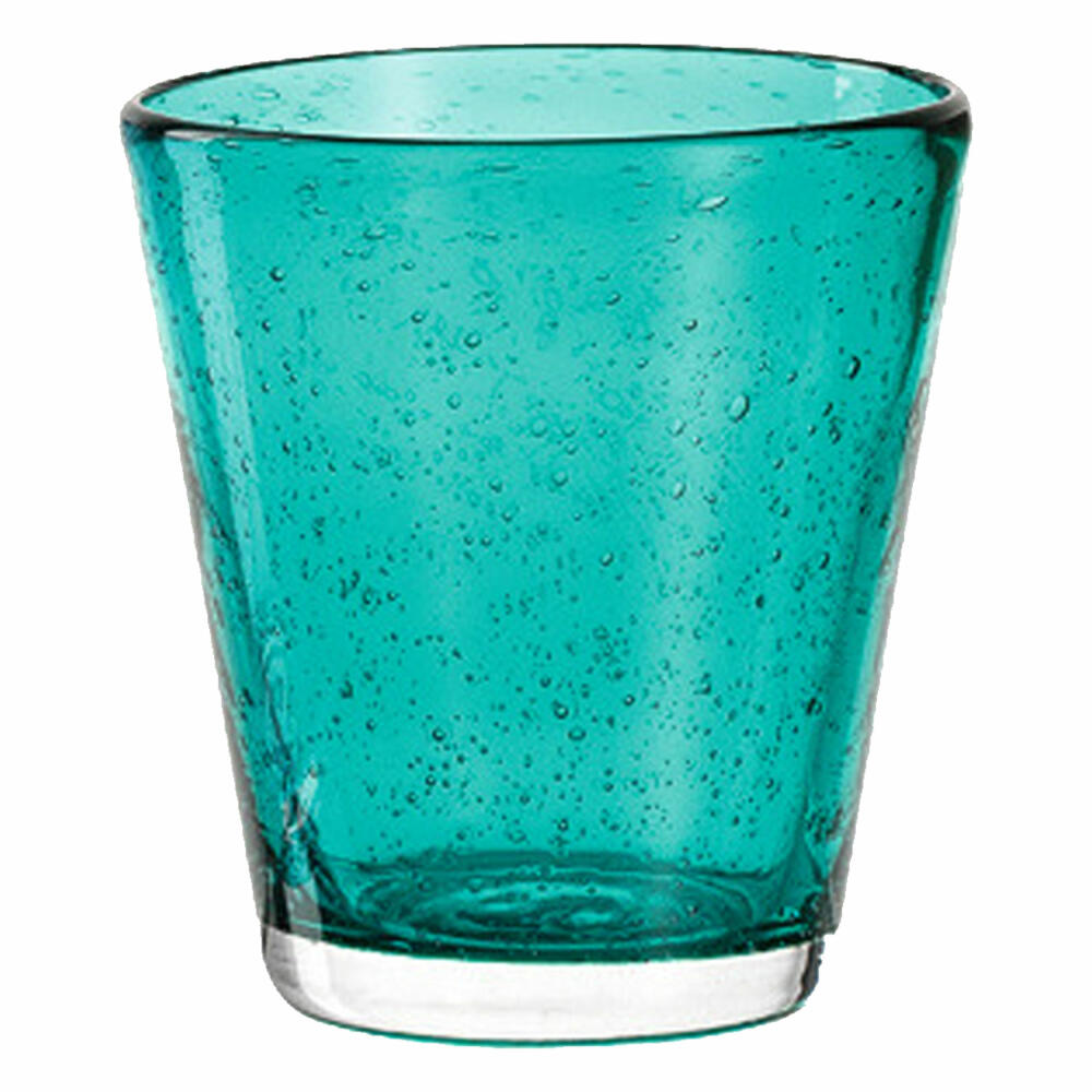 Leonardo Burano Becher, Wasserglas, Trinkglas, Trinkbecher, Glas, Laguna, Türkis, 230 ml, 034758