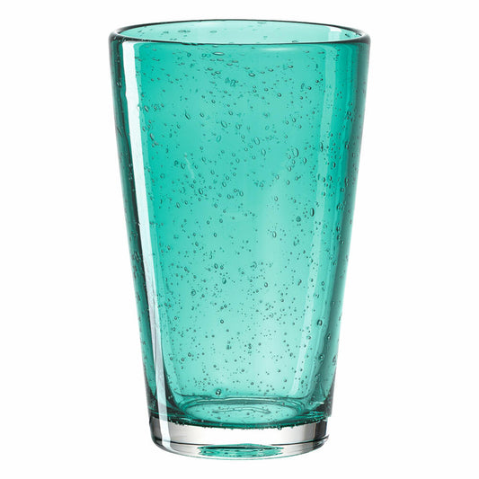 Leonardo Burano long drink cup, set of 6, long drink cup, long drink glass, drinking glass, water glass, glass, Laguna, turquoise, 350 ml, 034748