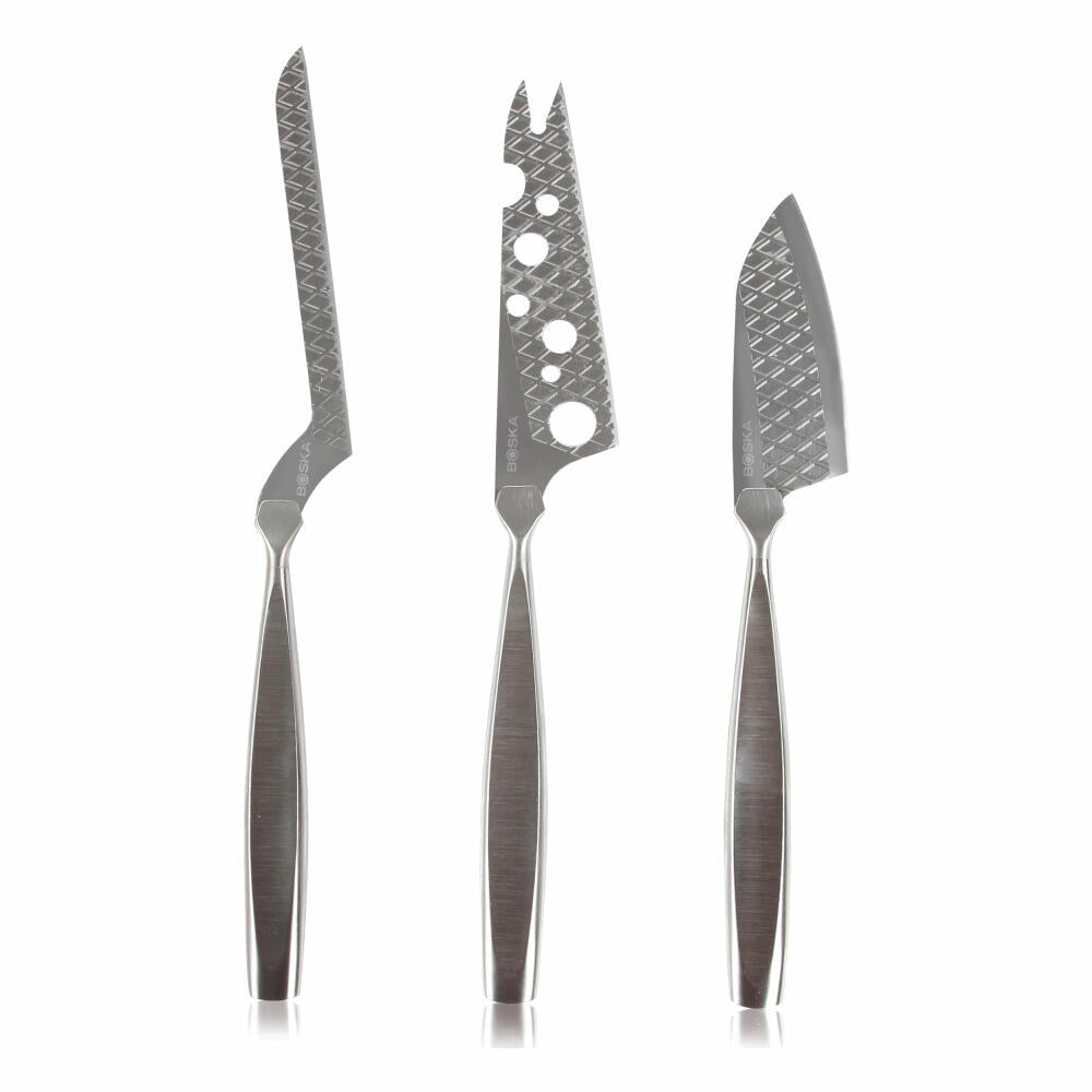 Boska cheese knife set Monaco+, set of 3, kitchen knife, cheese knife, all-purpose knife, stainless steel, 27 cm, 307095