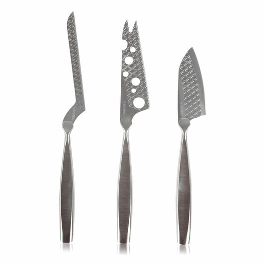 Boska Käsemesserset Monaco+, 3er Set, Küchenmesser, Käse Messer, Allzweckmesser, Edelstahl, 27 cm, 307095